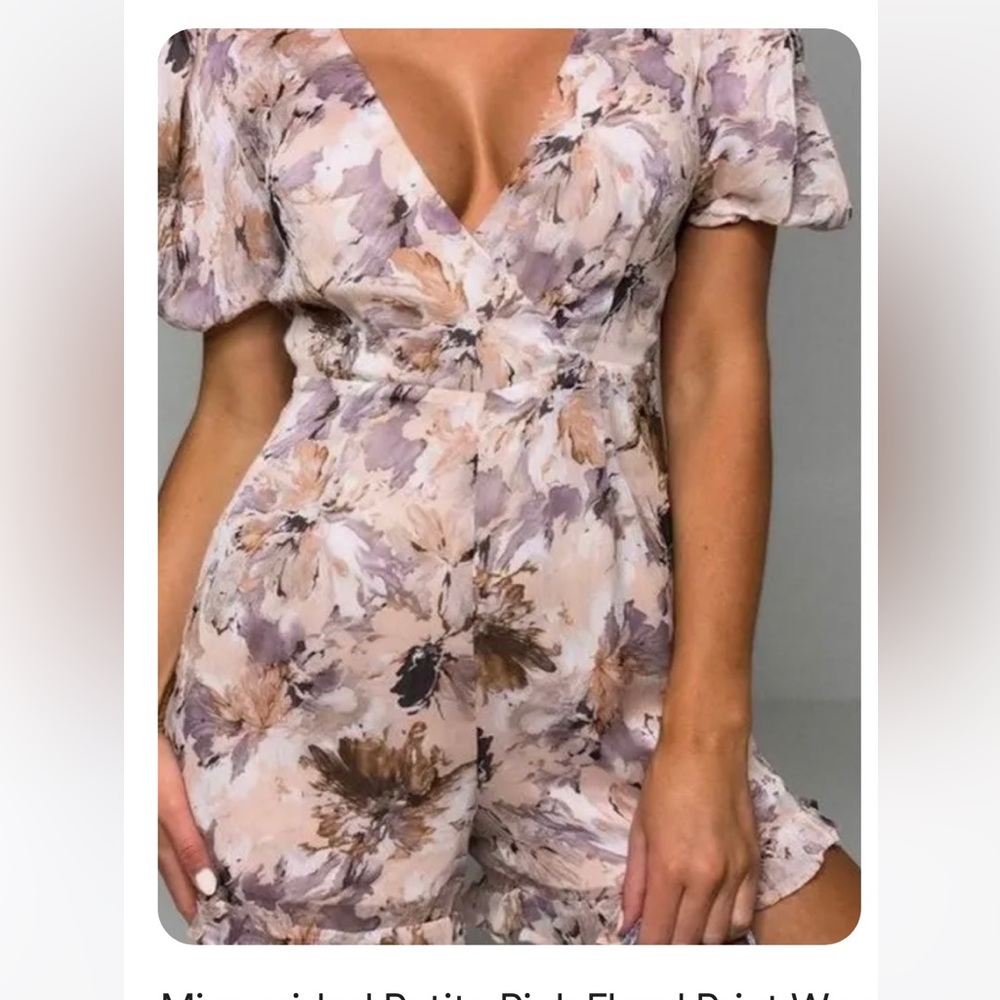 Missguided floral romper